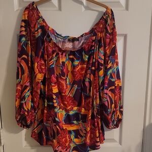 Vibrant Floral Women's Top